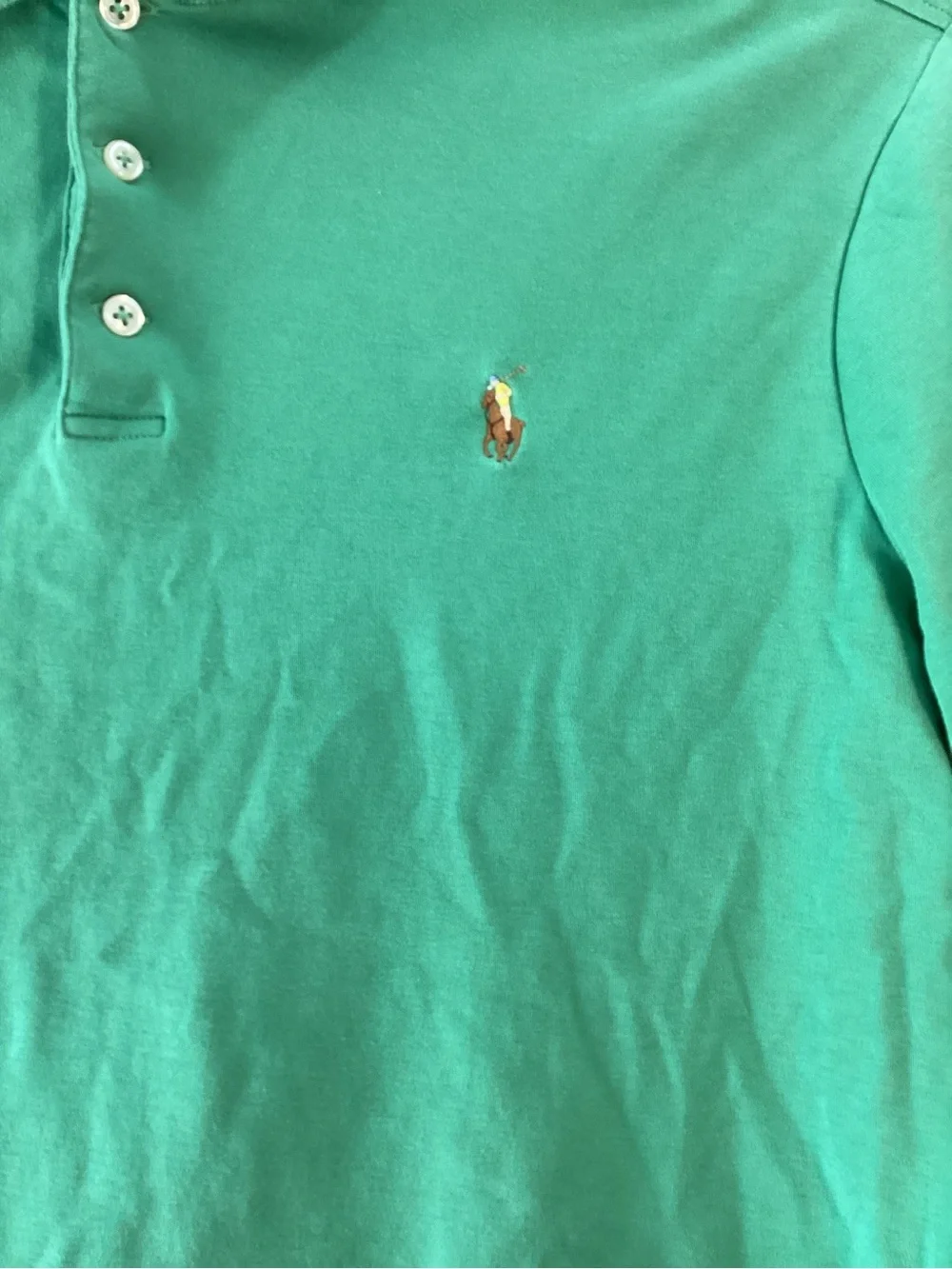 Ralph Lauren Green Short-Sleeve Polo with Embroidered Pony